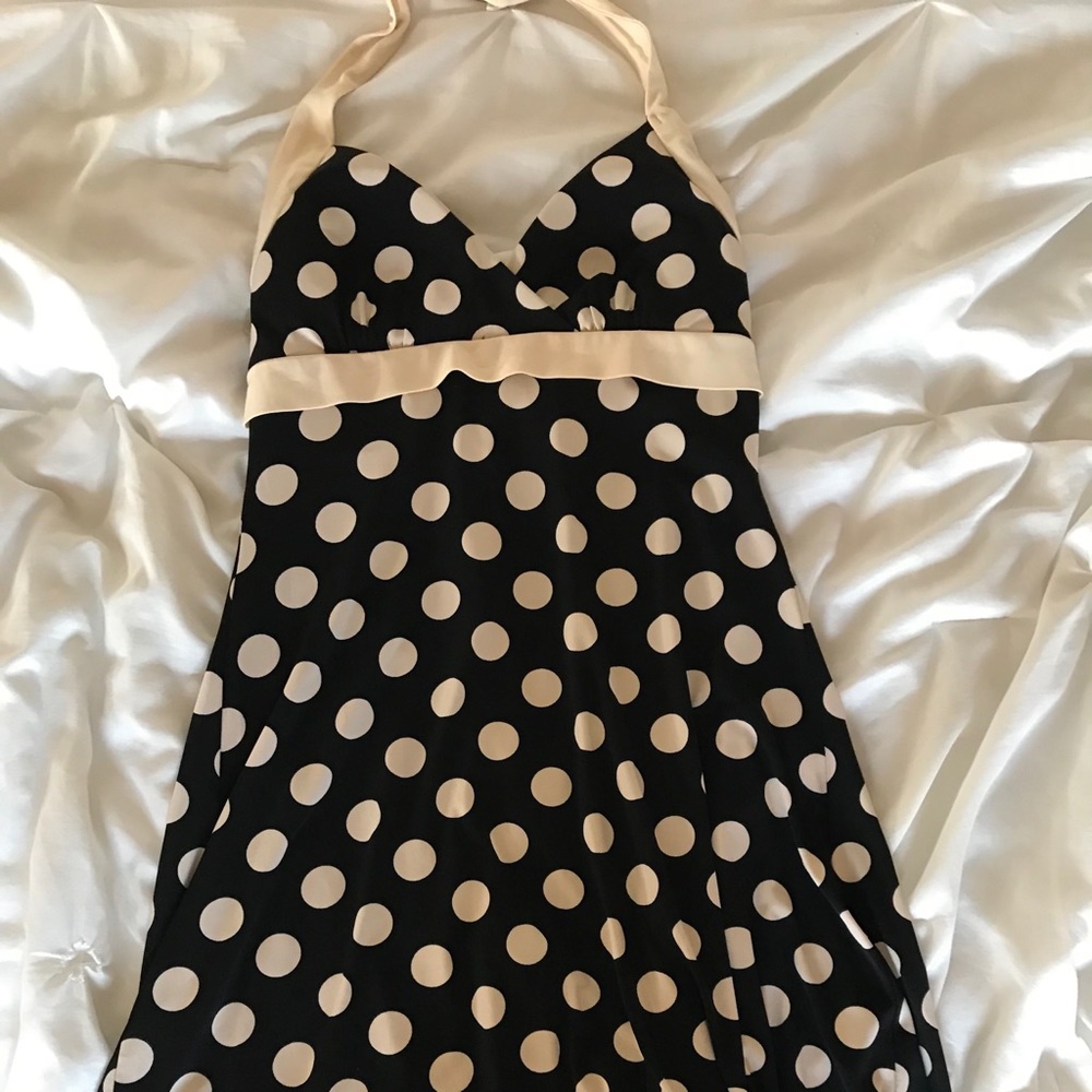 Black and White polkadot dress